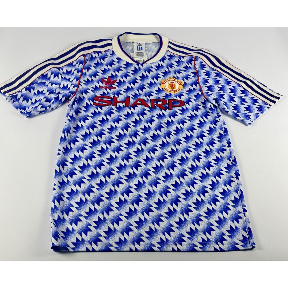 Adidas Manchester United 1990-1992 Away Jersey Mens Small JM5495 Reissue NWT